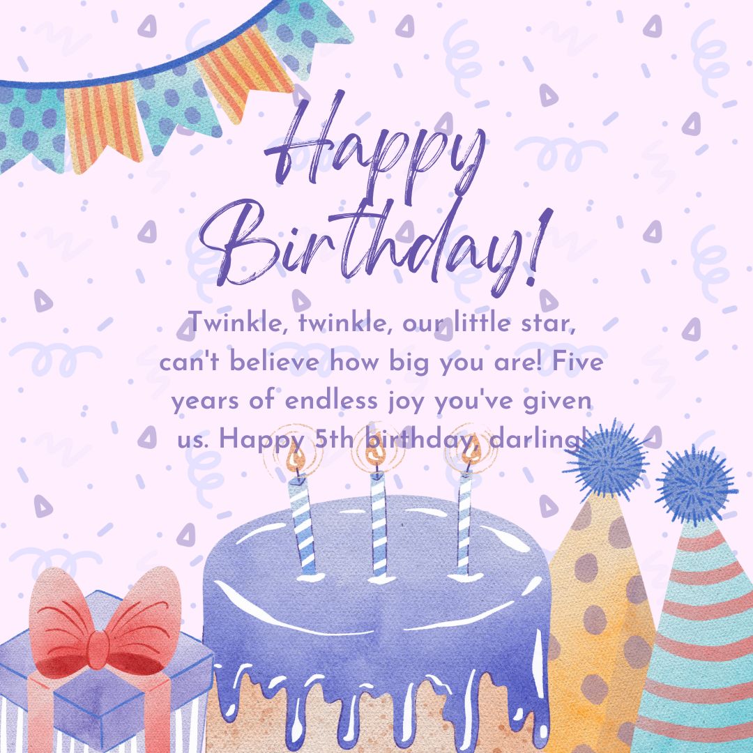 200+ Happy 5th Birthday Wishes & Quotes (2024) - Wishfulspy