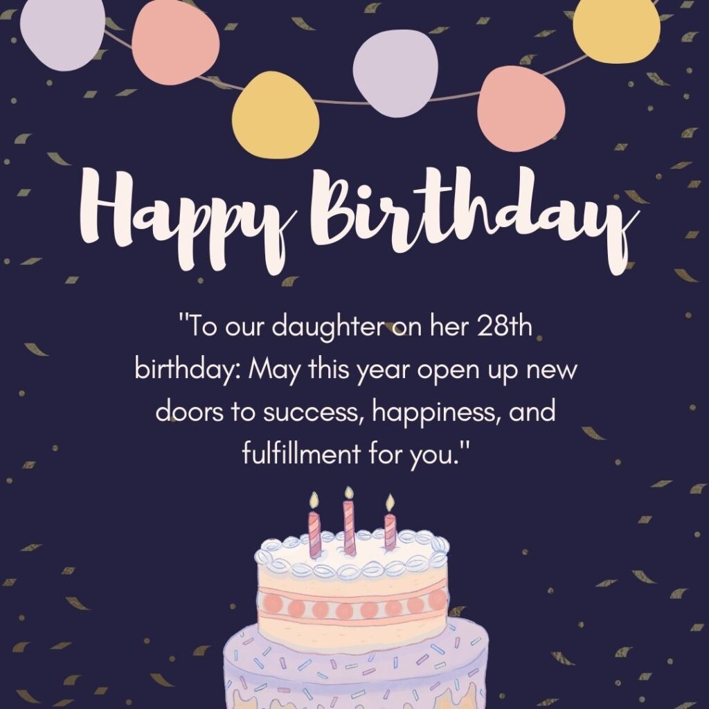 Happy 28th Birthday for a Daughter